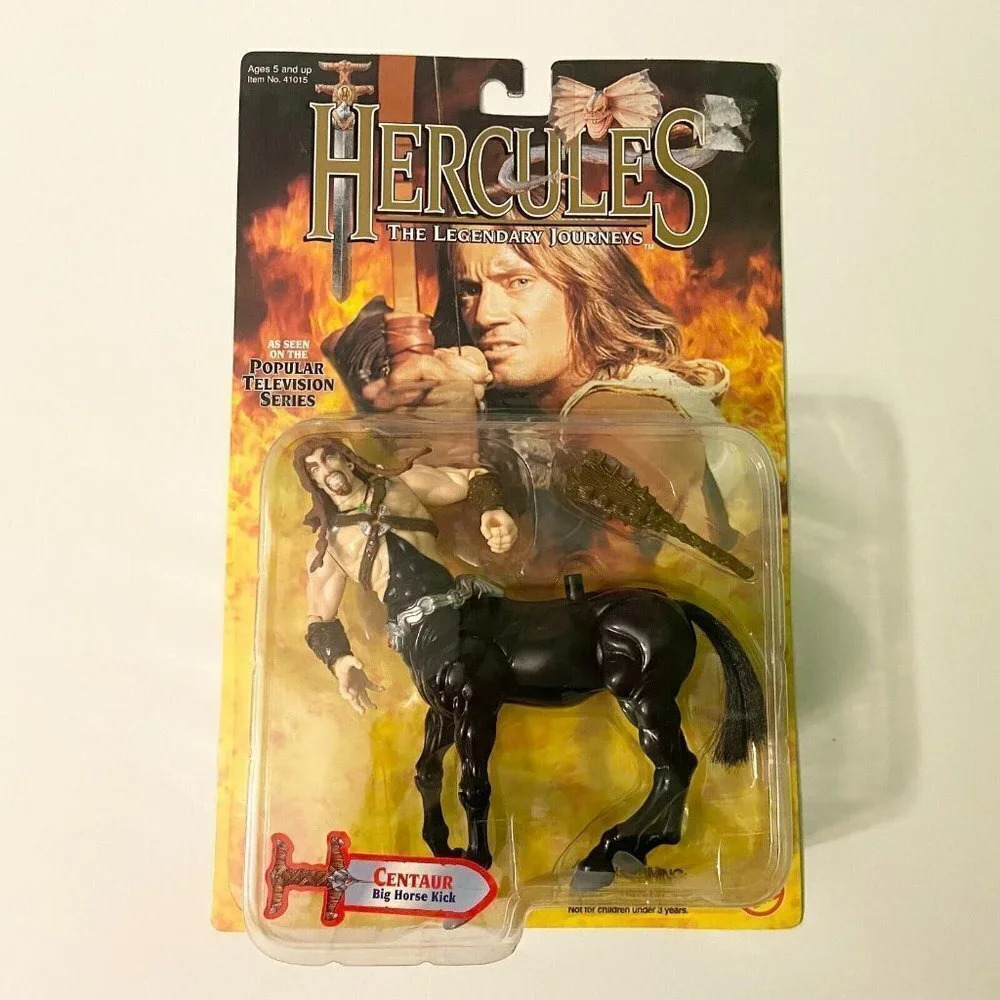 Vintage 1996 Hercules the Legendary Journeys Centaur Big Horse Kick Figure